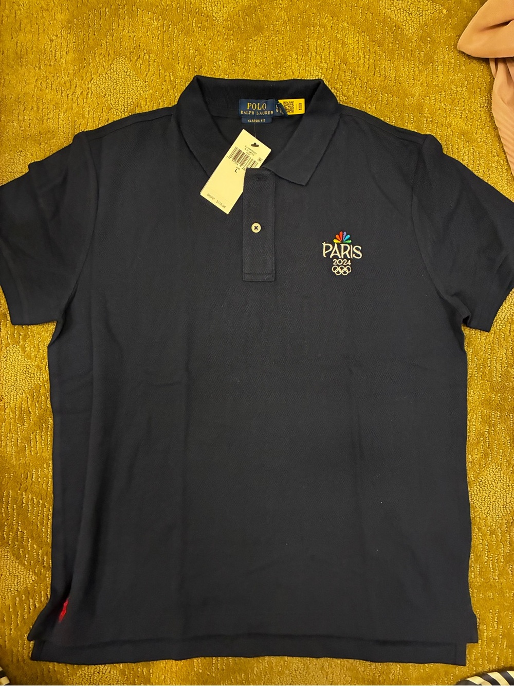 Ralph Lauren Collectible Paris Olympics Navy Classic Fit Polo with Tag